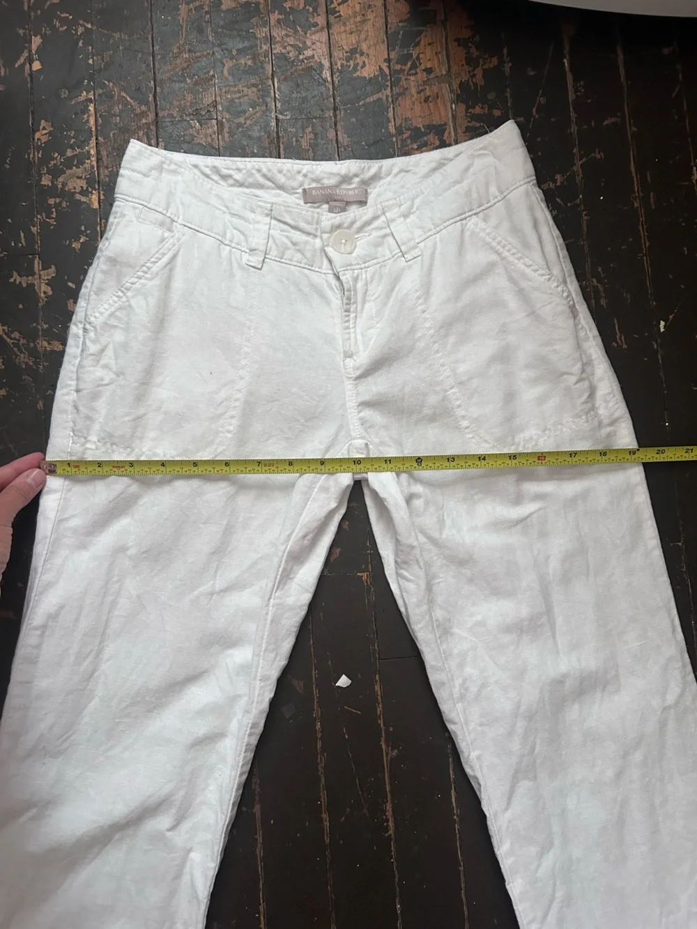 Banana Republic Low Rise Cotton Linen Pants